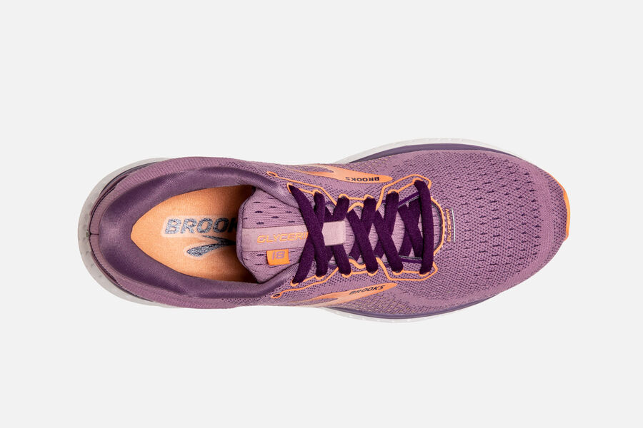 Brooks Israel Glycerin 18 Road Running Shoes Womens - Purple - QXK-673810